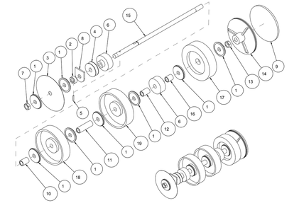 Section 02 Diagram and Parts List for 8300011  MK Diamond Workbench